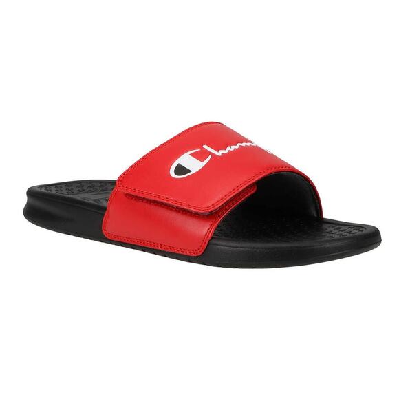 New Champion Men's / Unisex Embossed Logo Adjustable Closure Slides - Picture 1 of 6